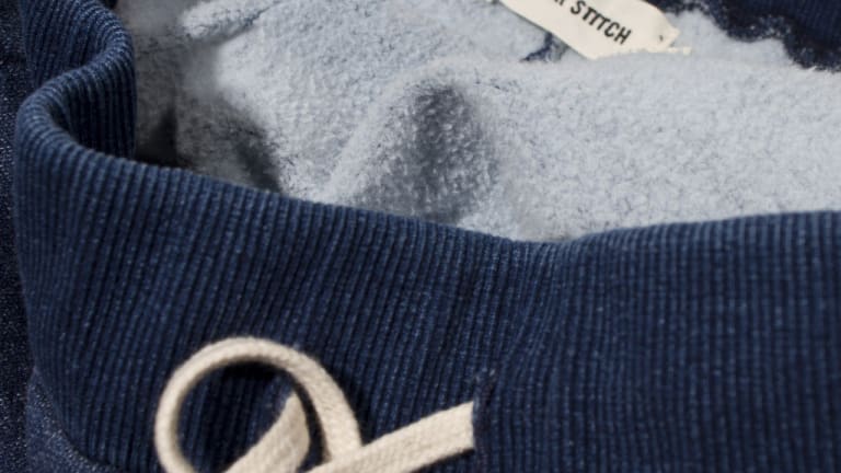 Get Cozy With These Sea Washed Indigo Fleece Sweatpants