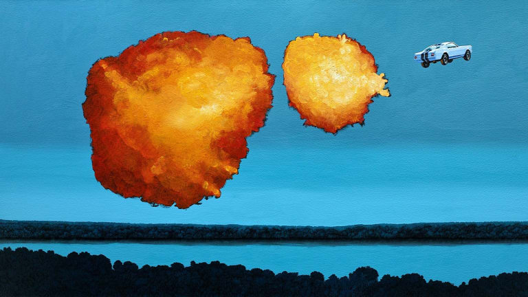 Upgrade Your Bachelor Pad With One Of These Explosive Car Paintings