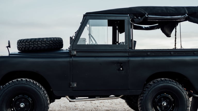 This Blacked-Out Vintage Land Rover Is Incredible