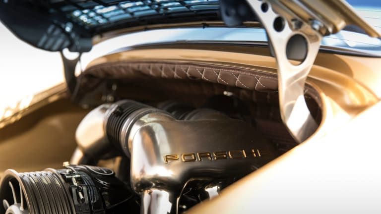 8 Stunning Photos Of A Custom Gold Porsche