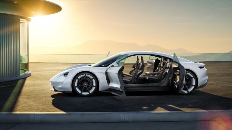 A Closer Look At The Futuristic Interior Of Porsche's All-Electric Tesla Crusher