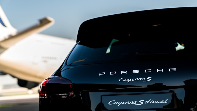 Watch a Porsche Successfully Tow the Largest Passenger Aircraft in the World