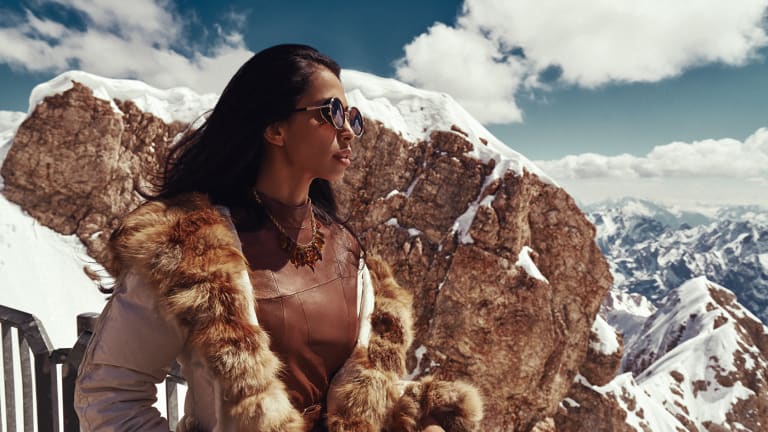 A Mountainside Model Scorches the Snowcaps In This Sexy Slopeside Shoot