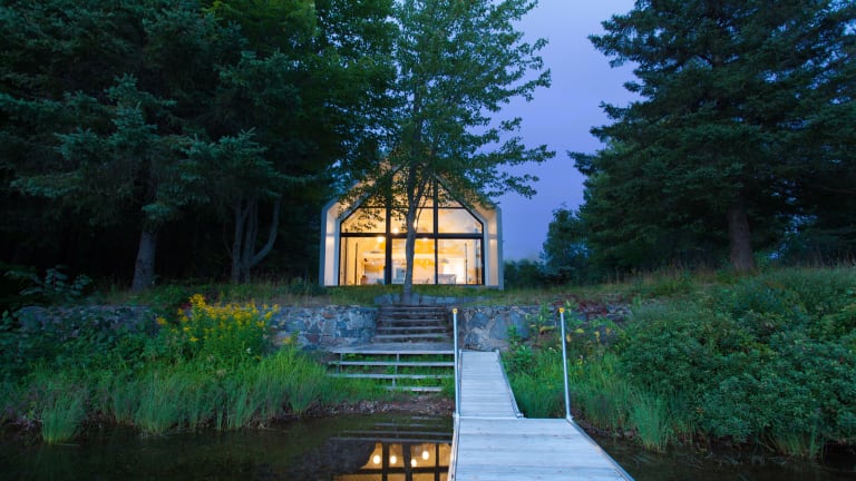 Tour a Dreamy Lakeside Cabin on the Shores of Lac Plaisant