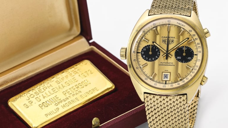 Score This One-Off Reissue of a Jack Heuer-Inscribed Solid Gold Carrera