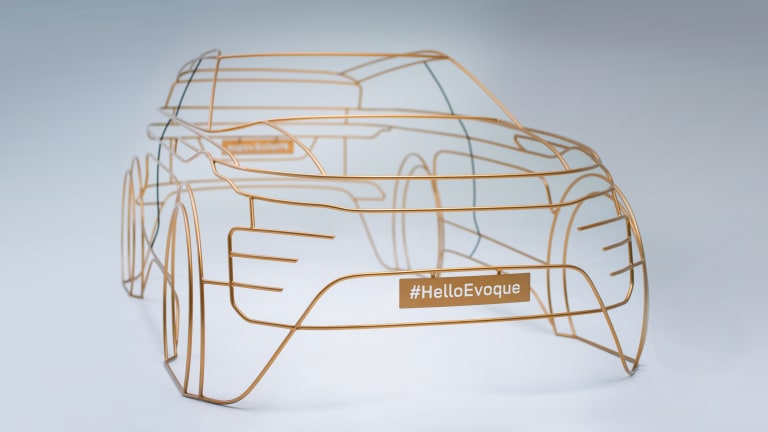 Check Out Land Rover's Modernist Wire Form Sculptures Teasing the Next-Gen Evoque