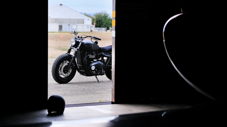 Meet Bruce Wayne's Blacked-Out Triumph Bonneville T120