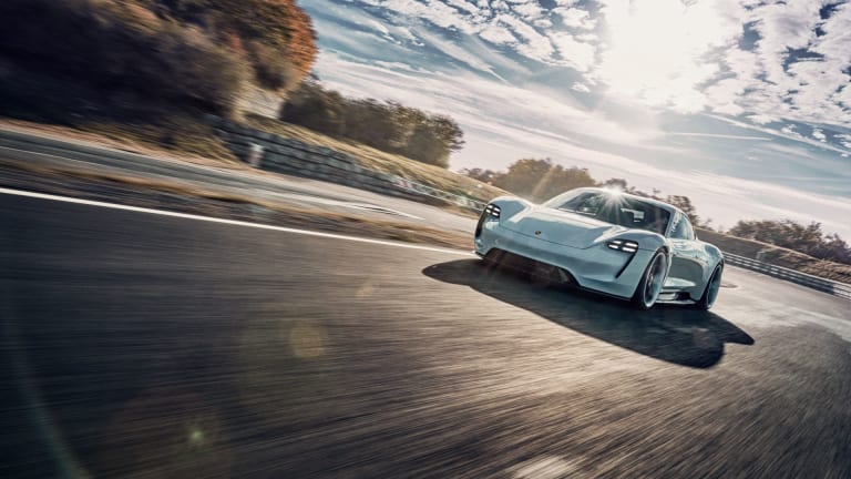 On the Track in Germany With the All-Electric Porsche Mission E