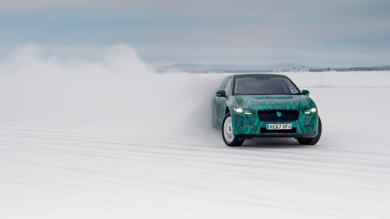 Watch the All-Electric Jaguar I-PACE Rip Around Snowy Sweden