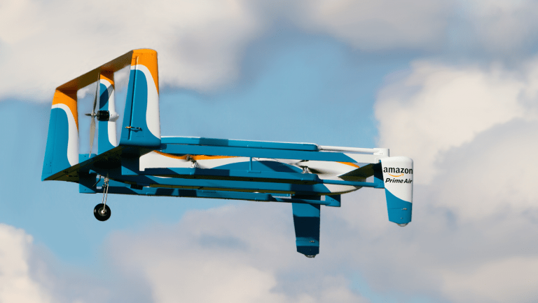 Jeremy Clarkson Showcases Amazon's Updated Drone Delivery Service