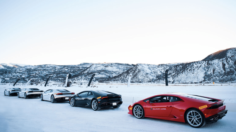 Who Wants to Take the Lamborghini Huracán for a Spin in the Snow?