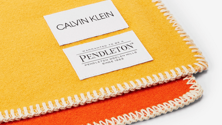 The Calvin Klein x Pendleton Blanket Has Statement-Making Style