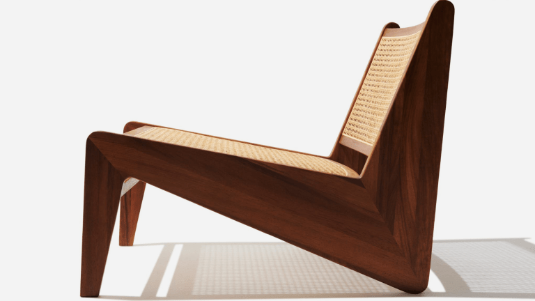 modern rattan lounge chair