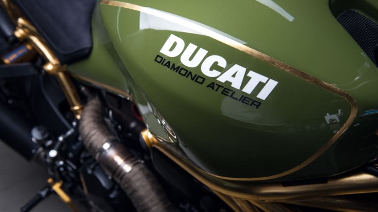 Ducati monster sales gold