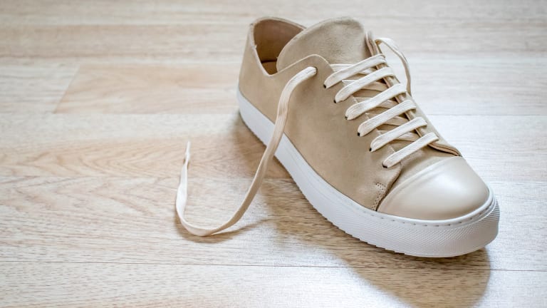 Suede sneakers in summer 2025
