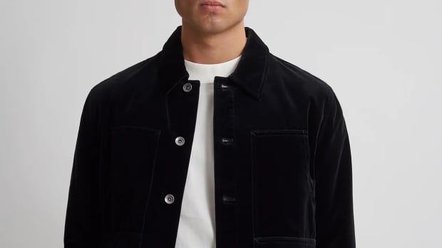 Velour store trucker jacket