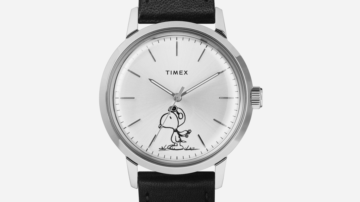 Timex marlin shop snoopy automatic