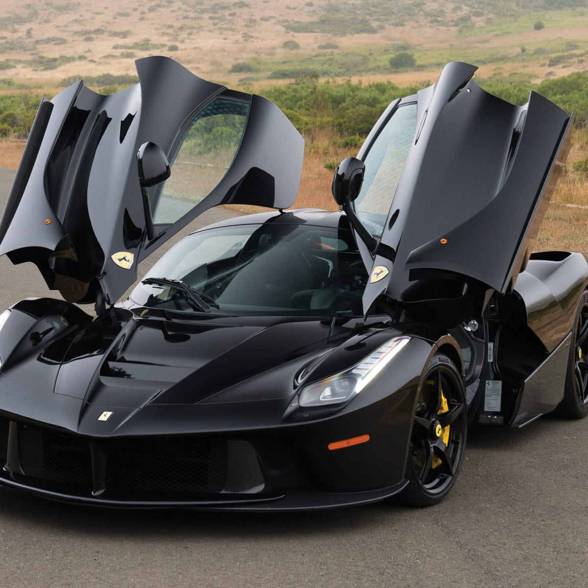 Car Porn All Black Everything Ferrari LaFerrari Airows
