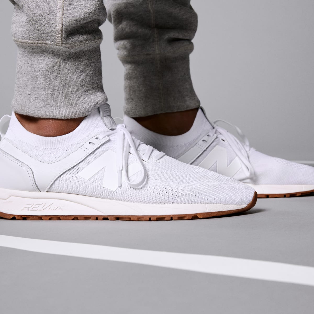 New balance all white 247 sale
