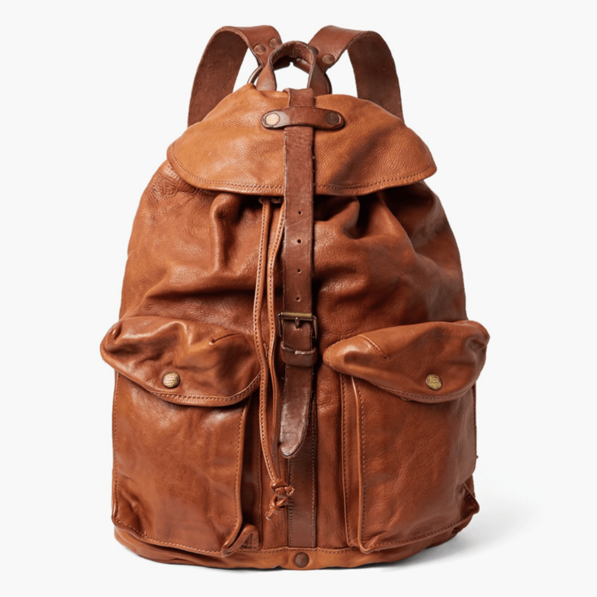 Rrl riley shop leather backpack