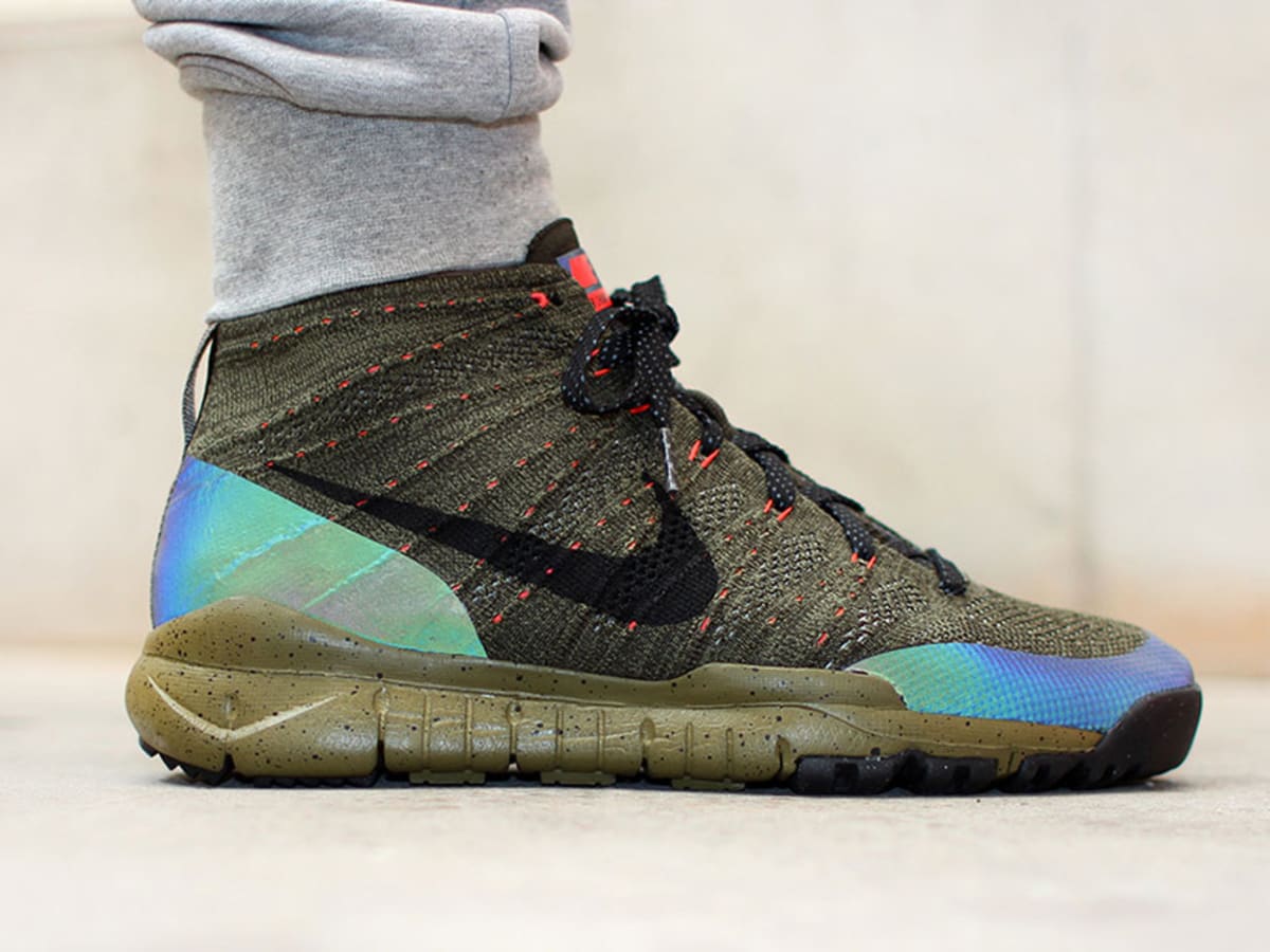 Nike s Latest Flyknit Trainer Chukka Features A Holographic Heel Airows