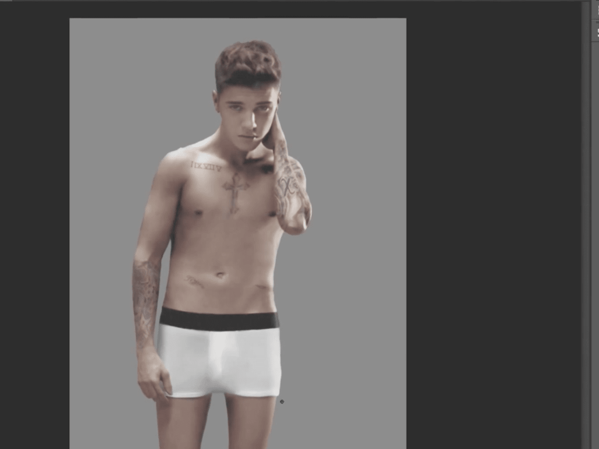 Justin bieber photoshop clearance calvin klein