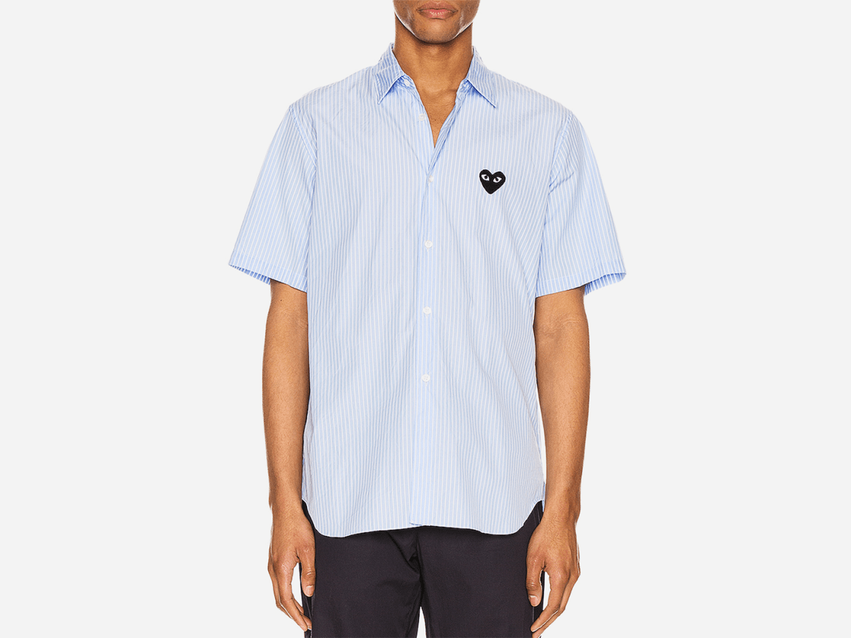 Cdg short sales sleeve striped