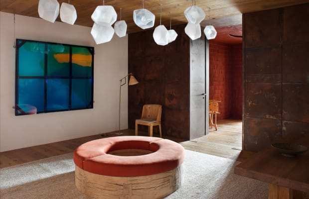 Rustic and Modern Styles Collide at This Swiss Alps Chalet
