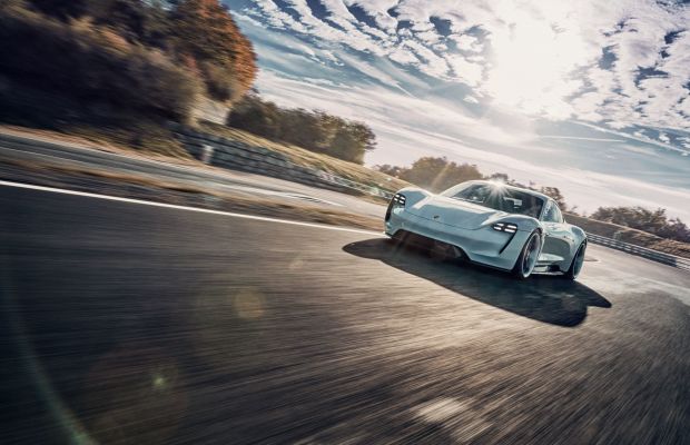 On the Track in Germany With the All-Electric Porsche Mission E