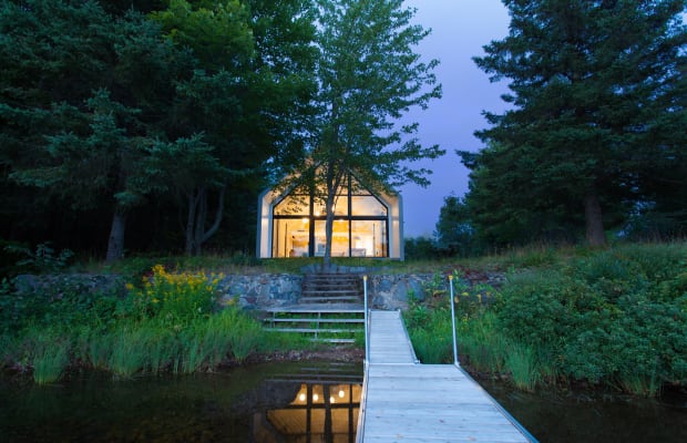 Tour a Dreamy Lakeside Cabin on the Shores of Lac Plaisant