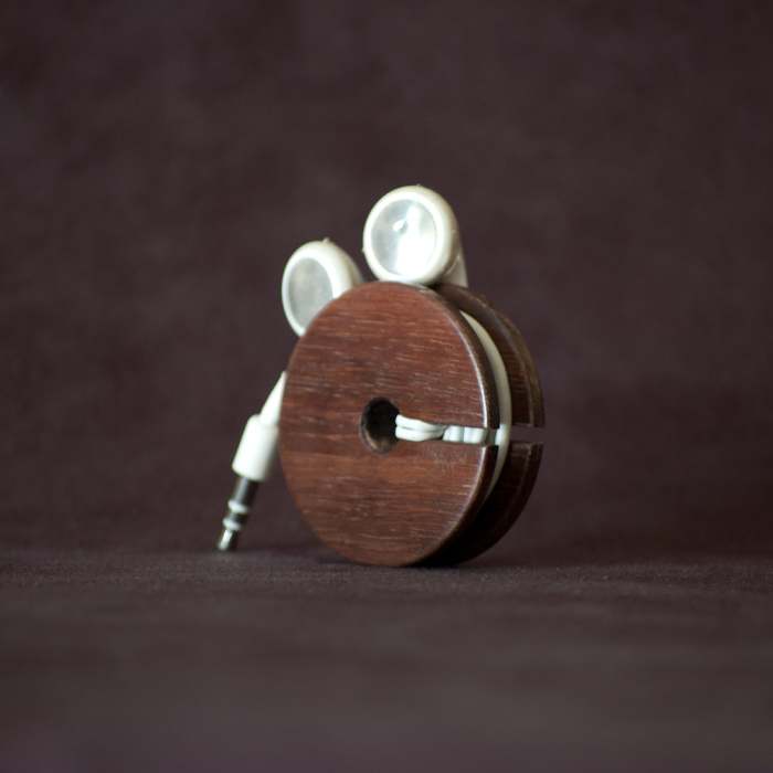 Wood Earbud Organizer Airows