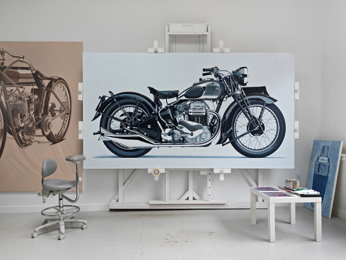 William Fisks Amazing Motorcycle Paintings Airows