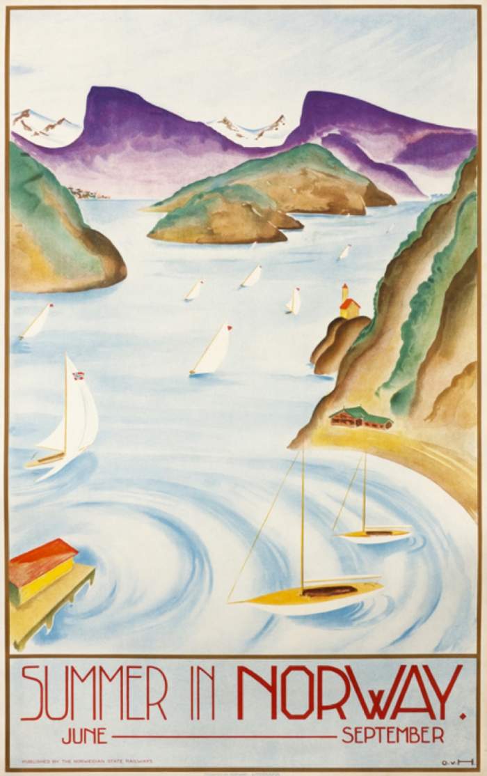 Designed Vintage Boating Posters Airows