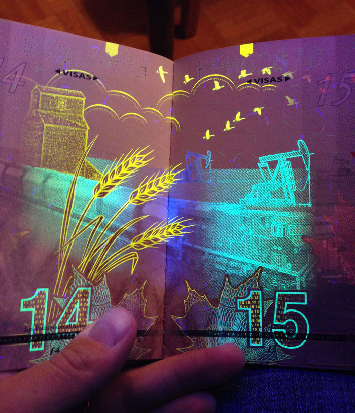 Canada S New Passport Design Is Impossibly Awesome Airows   New Canadian Passport Uv Light Images 6 