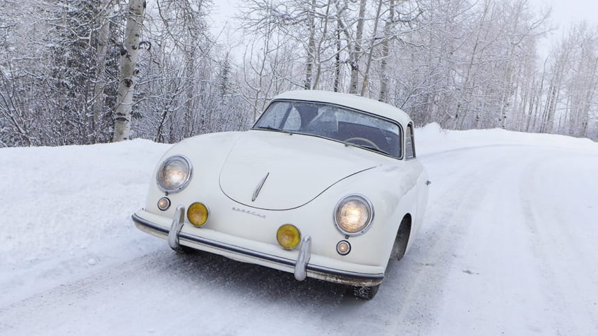 Car Porn 1953 Porsche 356 PreA Hits The Snow Airows