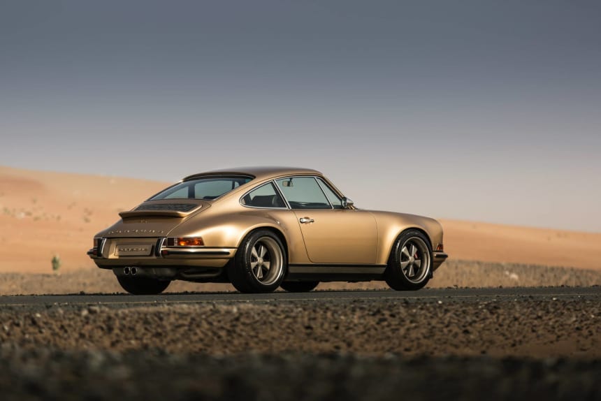 8 Stunning Photos Of A Custom Gold Porsche Airows