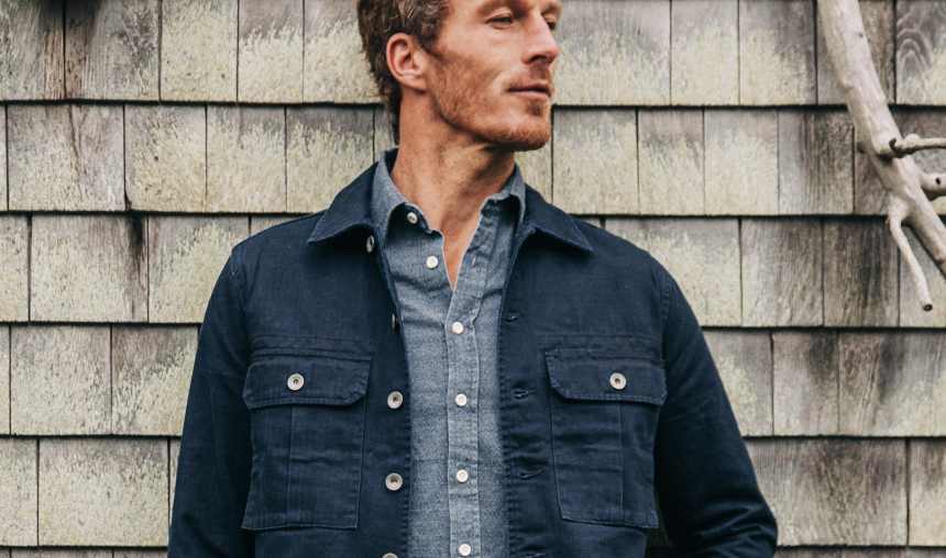 This MilitaryInspired Shirt Jacket Is a New Take on Organic Cotton