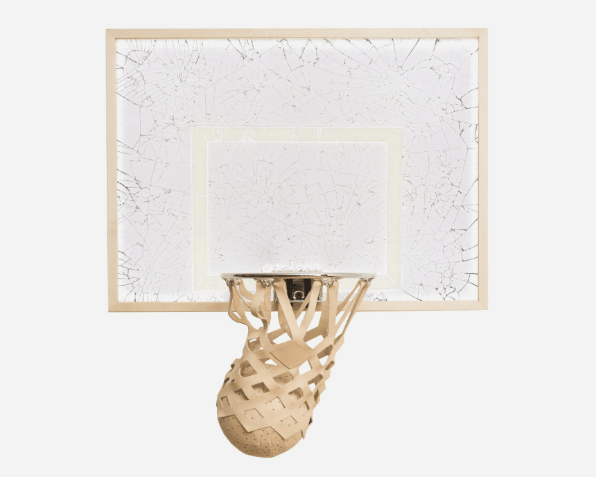 KILLSPENCER Gives Its Indoor Basketball Kit a Shattered Glass Backboard