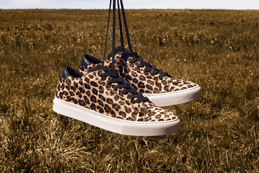 tommy hilfiger leopard print sneakers