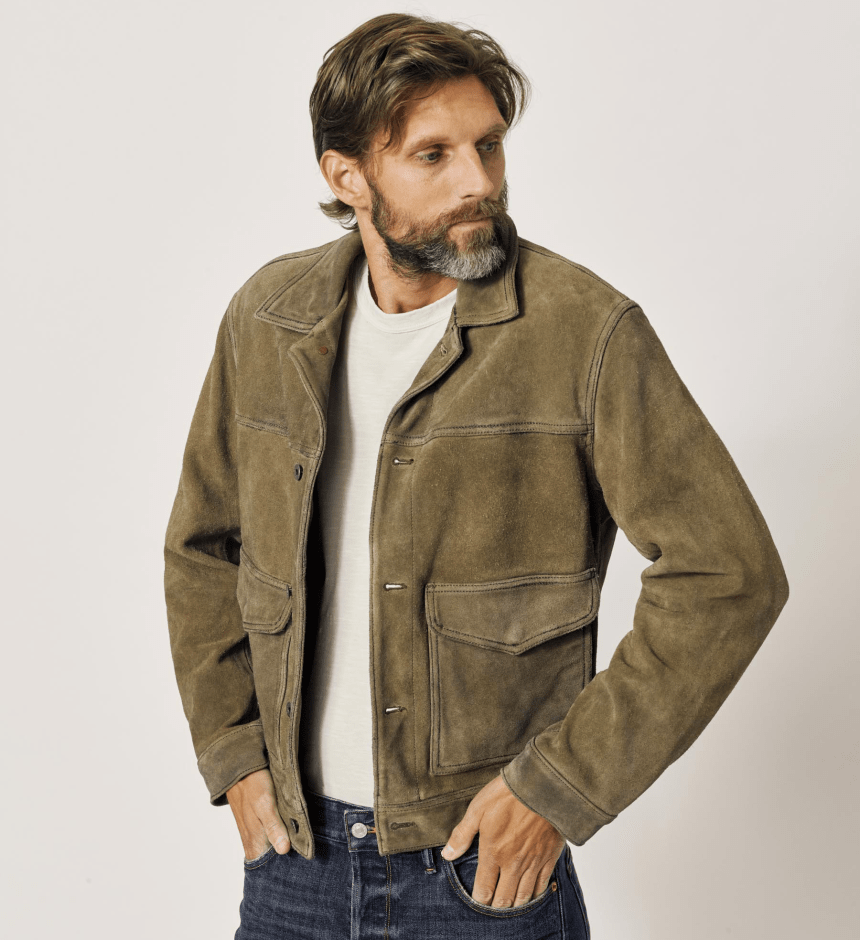 Buck Mason Turns Up the Cool With Vintage Suede Jacket Release - Airows