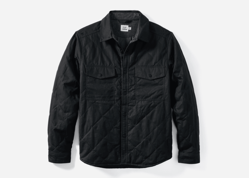 Flint and Tinder's Quilted Waxed Shirt Jacket Goes Above and Beyond ...