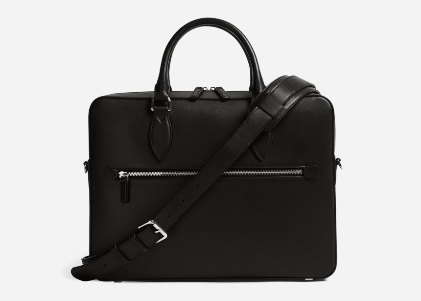 This Streamlined Leather Briefcase Is a Steal at Just $350 - Airows