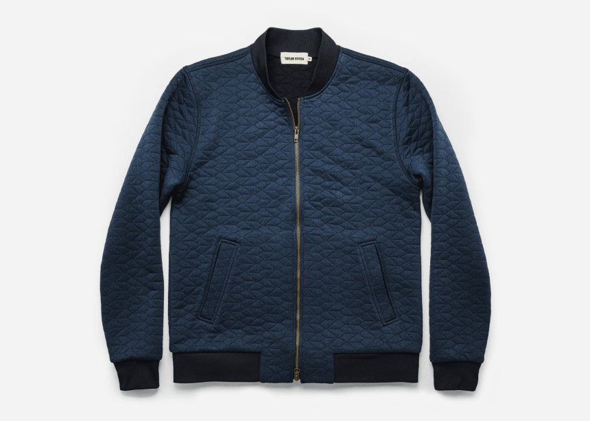 This Quilted Bomber Made of Recycled Polyester Is a Wardrobe Game ...