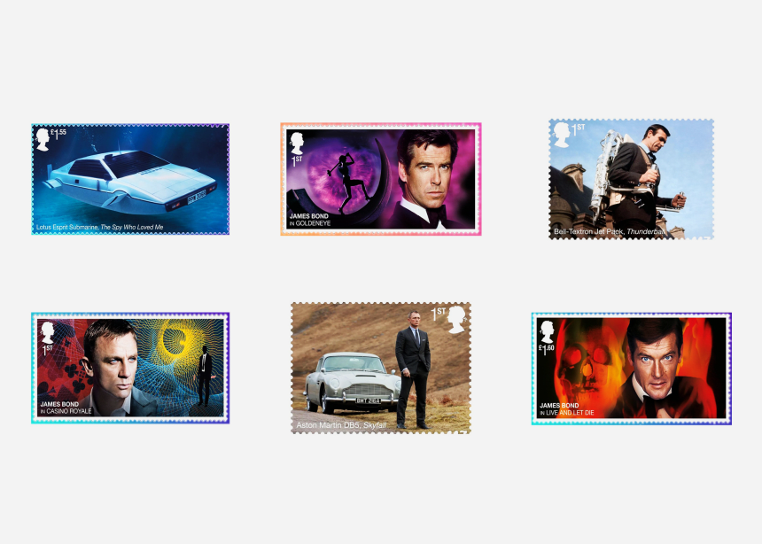 Royal Mail Unveils James Bond Stamps and Collectables - Airows