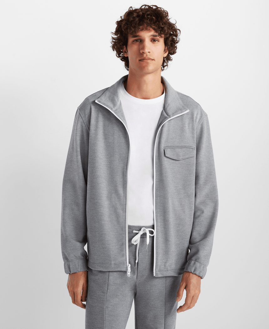 Club Monaco Brings the Cool With Pique Track Jacket Release - Airows