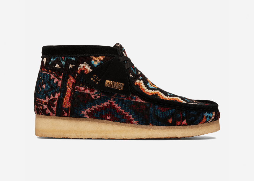 Clarks Remixes the Wallabee Boot With a Bespoke Black Pattern - Airows