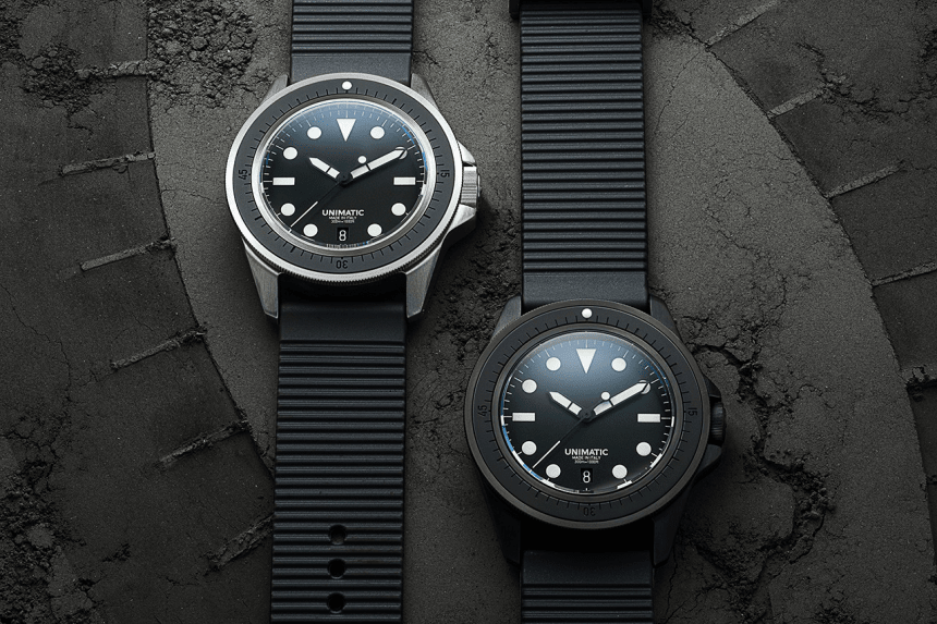 UNIMATIC Debuts Pair of Ltd. Edition Monochrome Dive Watches - Airows