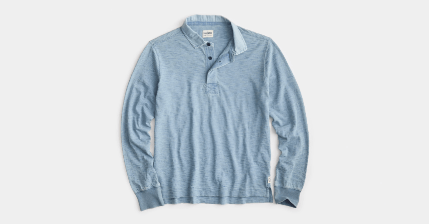 Todd Snyder Remixes the Classic Rugby Shirt in Genuine Indigo - Airows