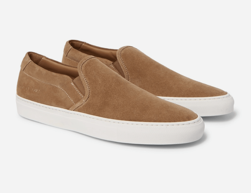 common projects suede slip-ons belong on the top of your wish