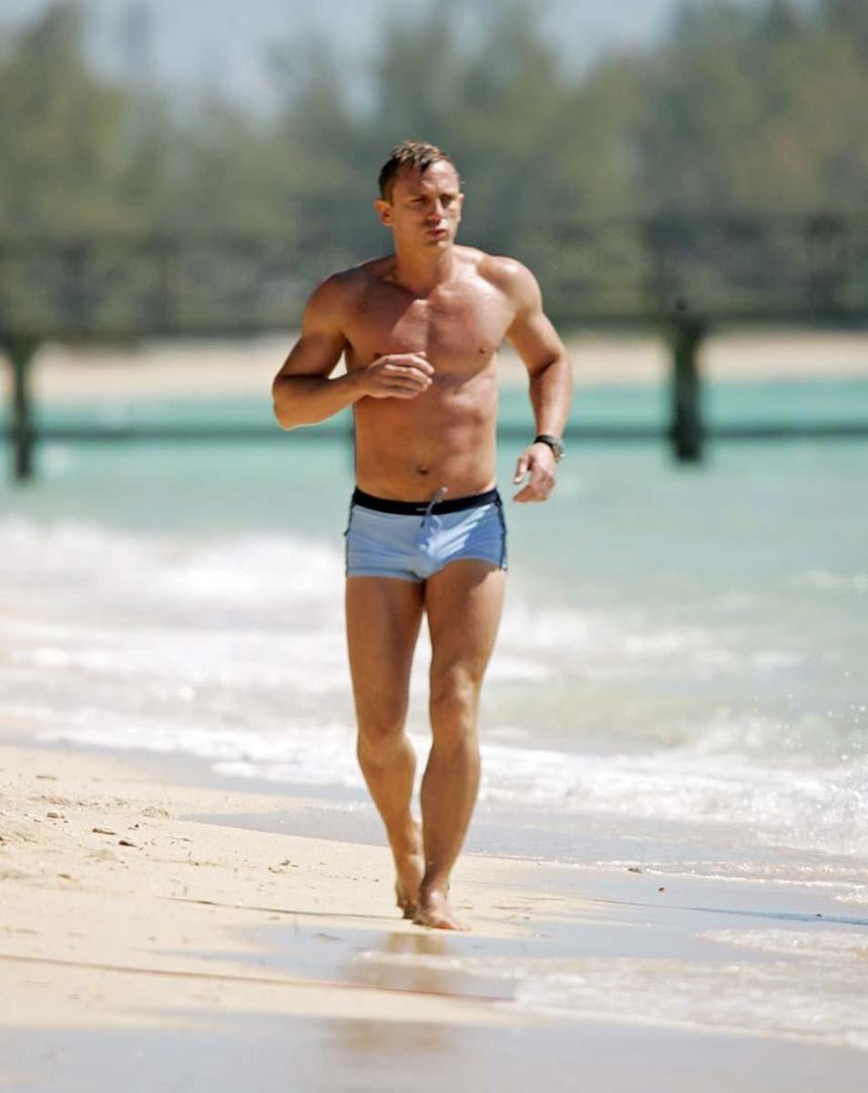 james bond swim trunks